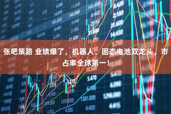 张吧策路 业绩爆了，机器人、固态电池双龙头，市占率全球第一！
